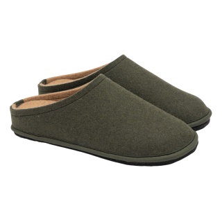 Löwenweiss house slippers felt slippers Easy Bicolor army green/sand